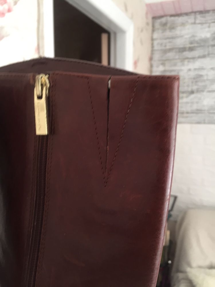 Продам демисезонные сапоги , кожаные ( Турция ), р 38, б/у