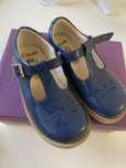 Модные детские туфельки синего цвета Clarks