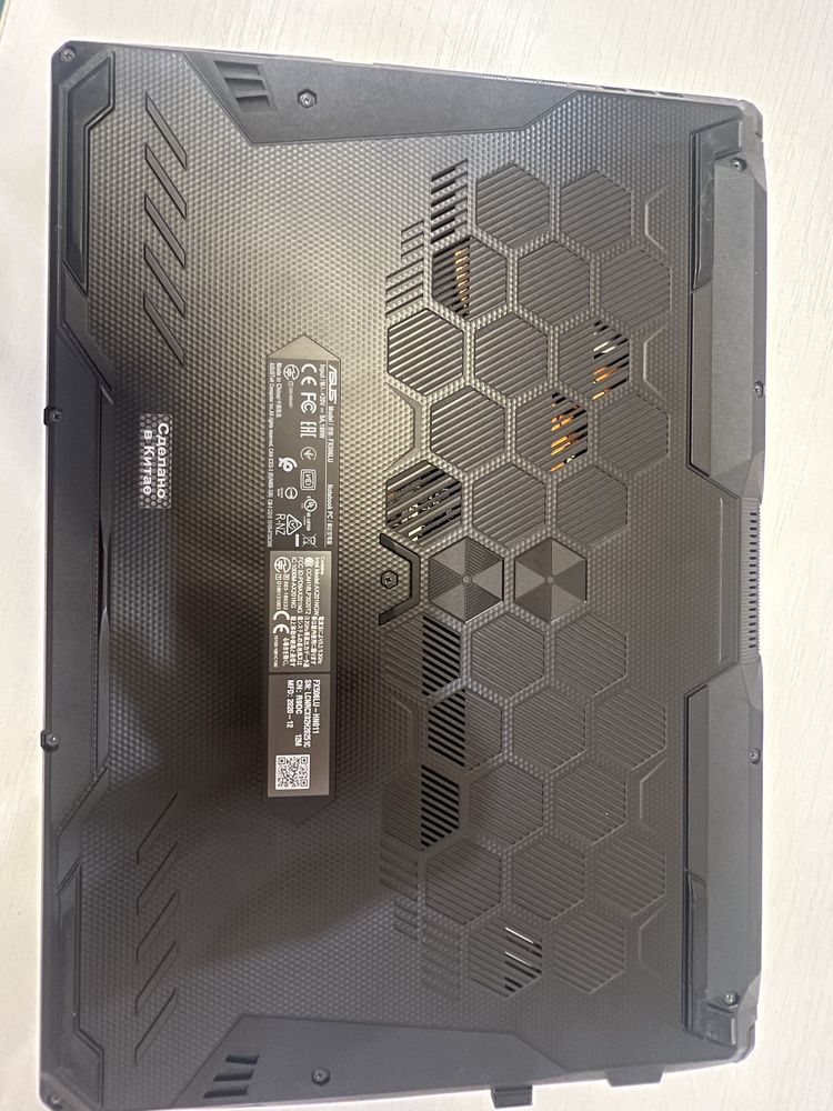 Игровой ноутбук Asus tuf gaming f15 fx506lu 1660ti 6 гб 16озу 516гб i5