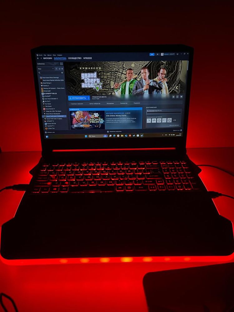 Продается Acer nitro 5 Ryzen в отличном состояний+ steam акк 50 игр