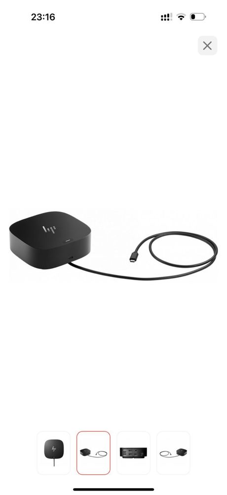 Продаётся Док-станция HP USB-C Dock G5 EURO 5TW10AA черный