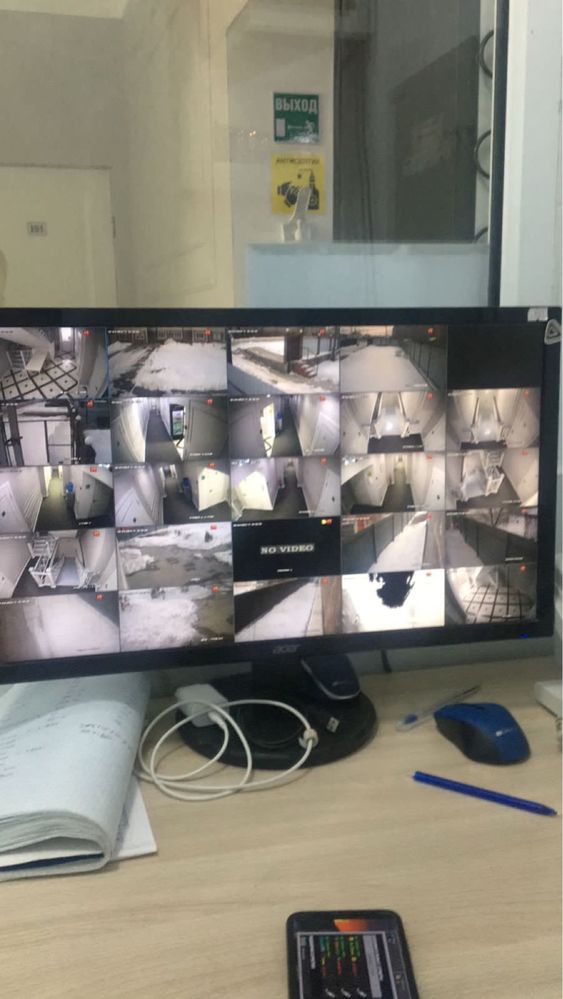 Установка видеонаблюдения