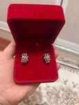 Серьги с бриллиантами 750 пробы