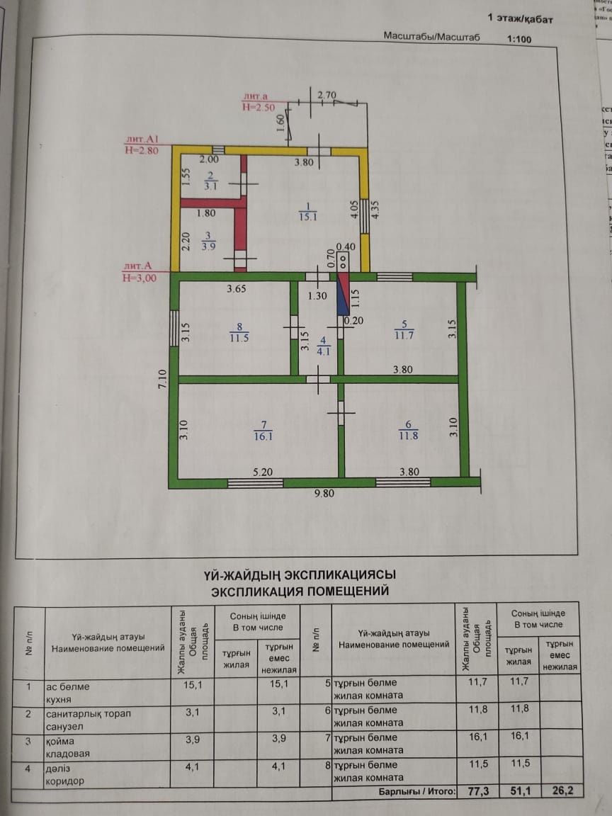 Продаётся дом , имеются все постройки