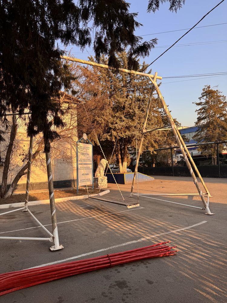 Алтыбақан качели Алтыбакан сатылады арендаға беріледі доставка установ