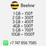 Гигабайты билайн / beeline gb по 100₸