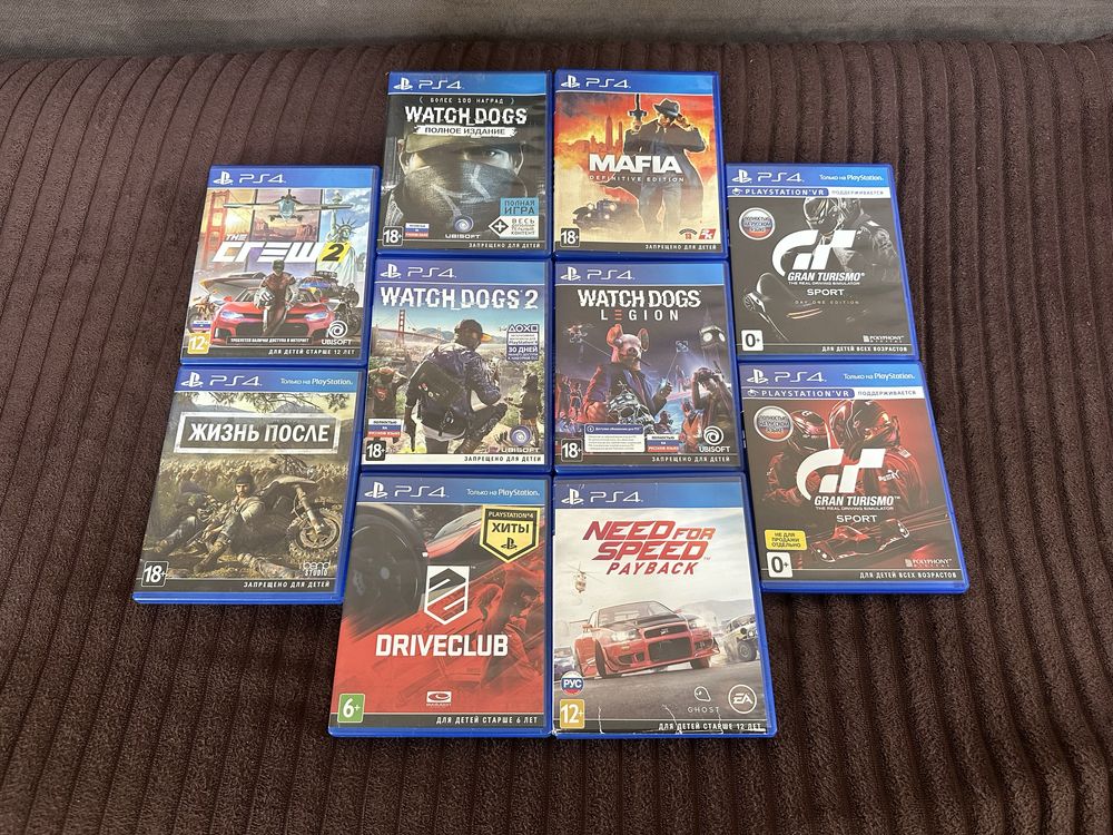 Игры на PlayStation 4 и 5 FIFA UFC GTA NFS MK11 GR Minecraft Mafia Gow