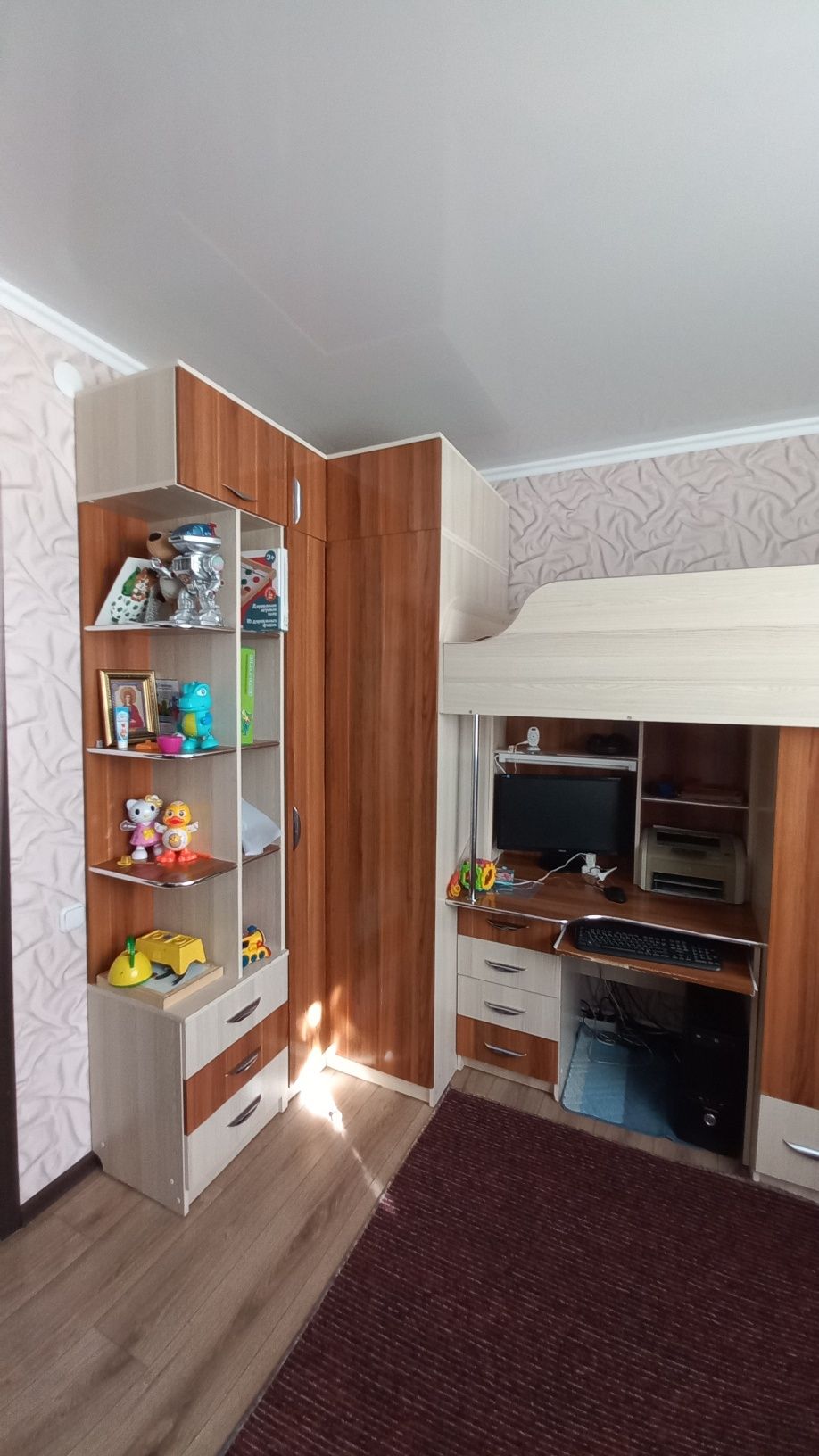 Детская, кровать с матрасом