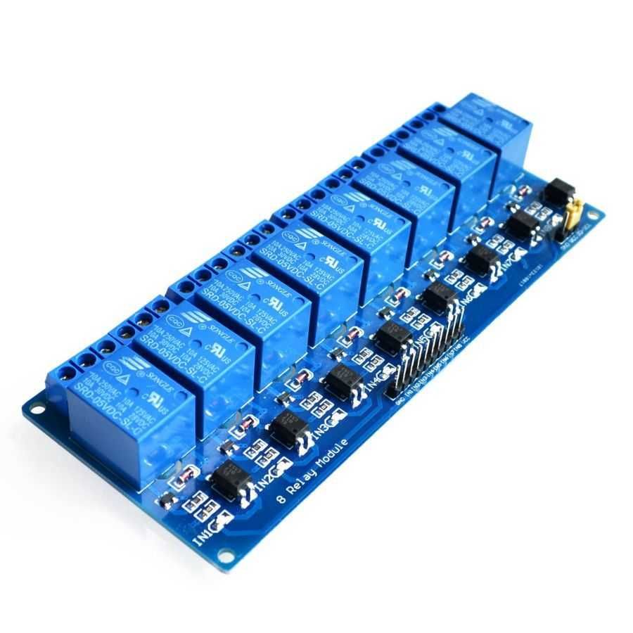 Модуль реле 8 канальный SRD-5VDC-SL-C для Arduino