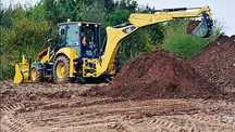 Услуги Эксковатора погрузчика Cat 428f