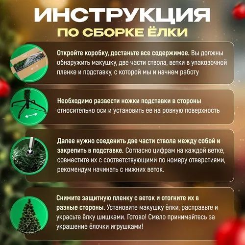 Новогодняя ёлка (гирлянда и игрушки в подарок)