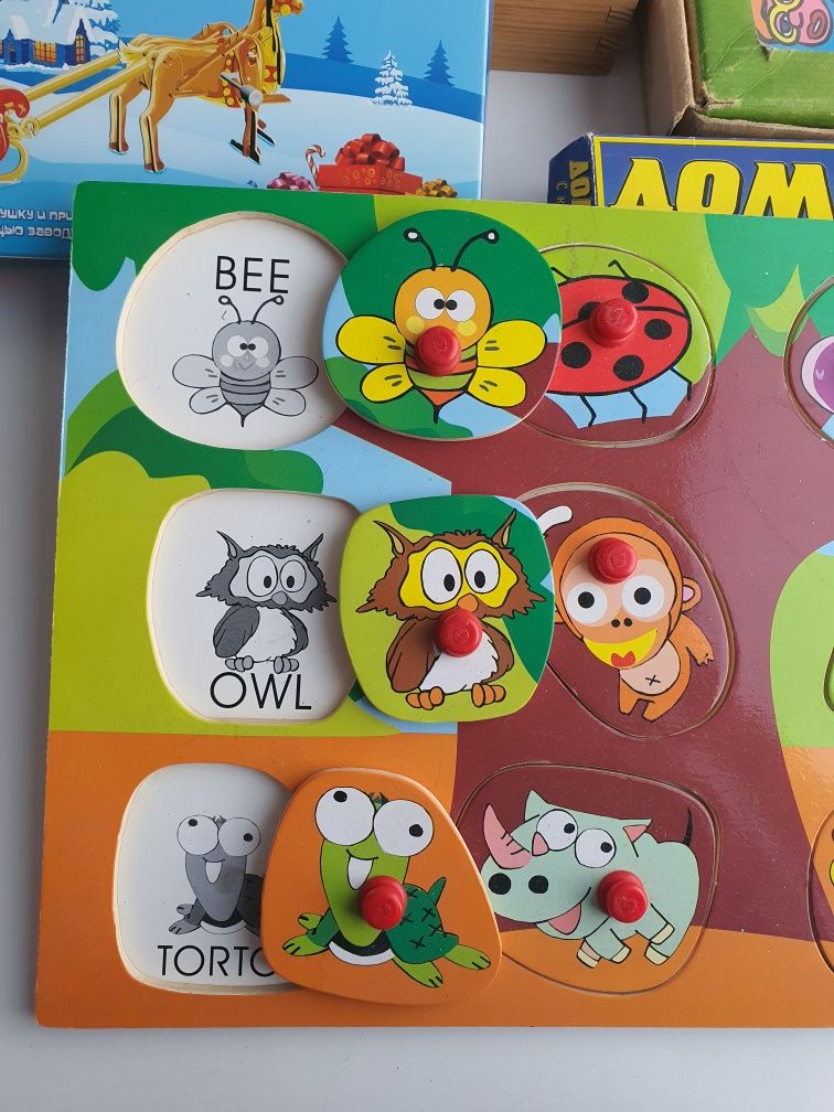 Игрушки развивающие деревянные