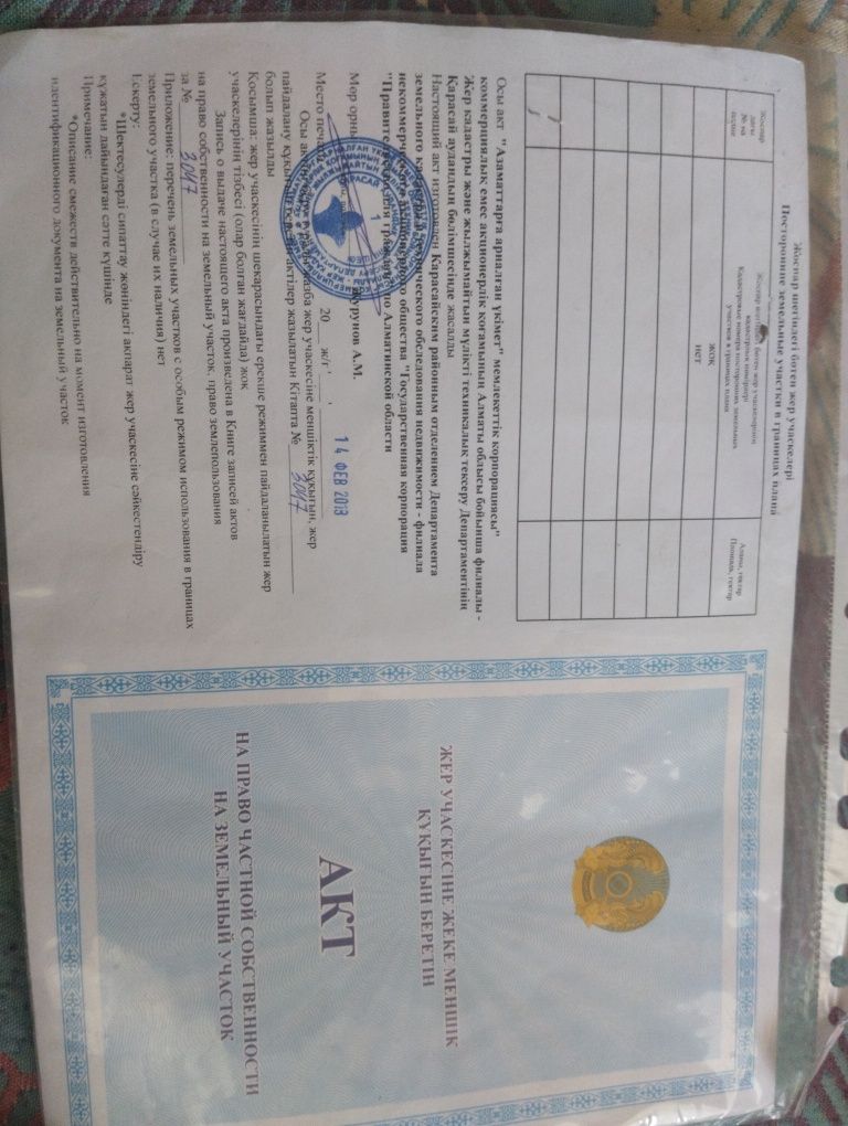 Продается участок земли