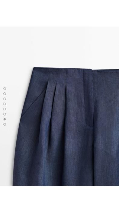 Брюки лен massimodutti