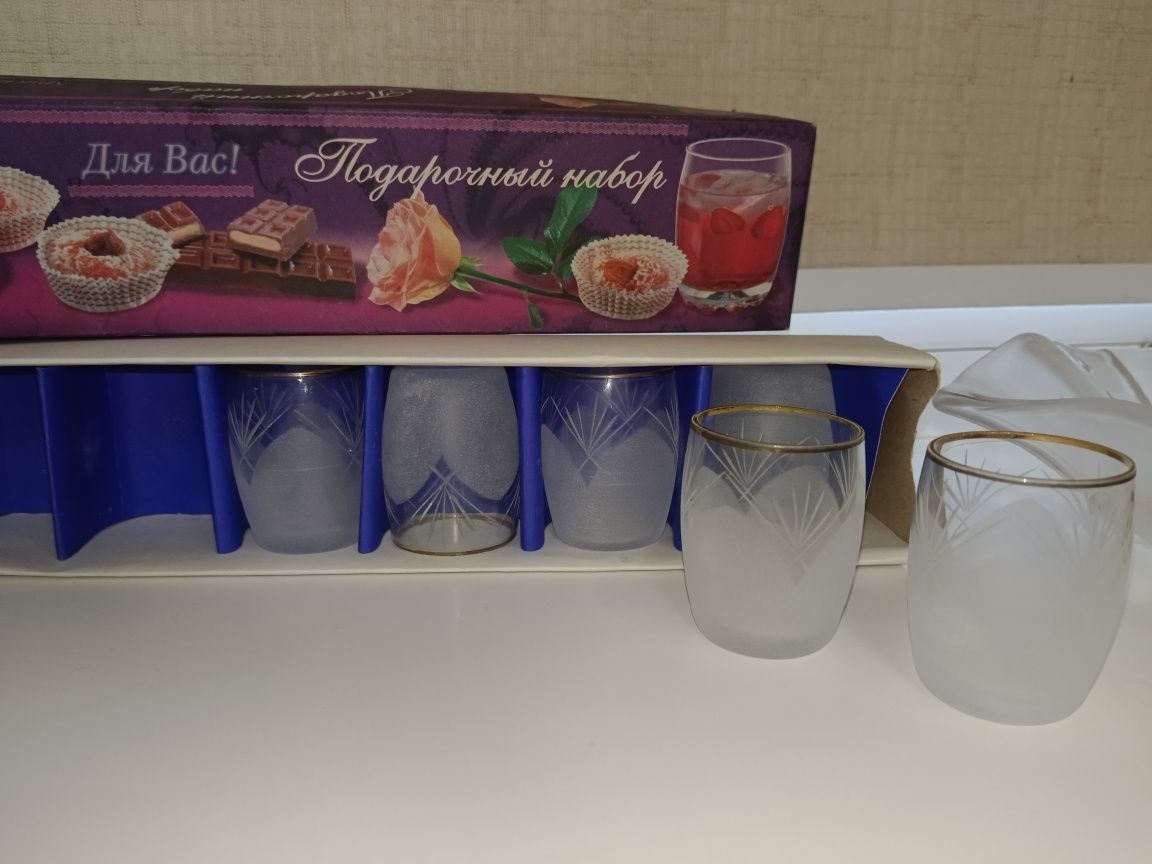 Стопки хрустальные .