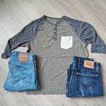 Фирменные джинсы levis + фирменные футболка levis 100% оригинал 46-48р