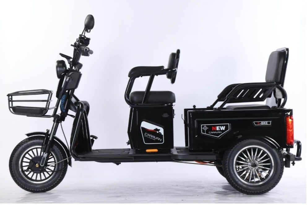 Электровелосипед Caravan X1 16 дюйм 2024 XL ччёрный